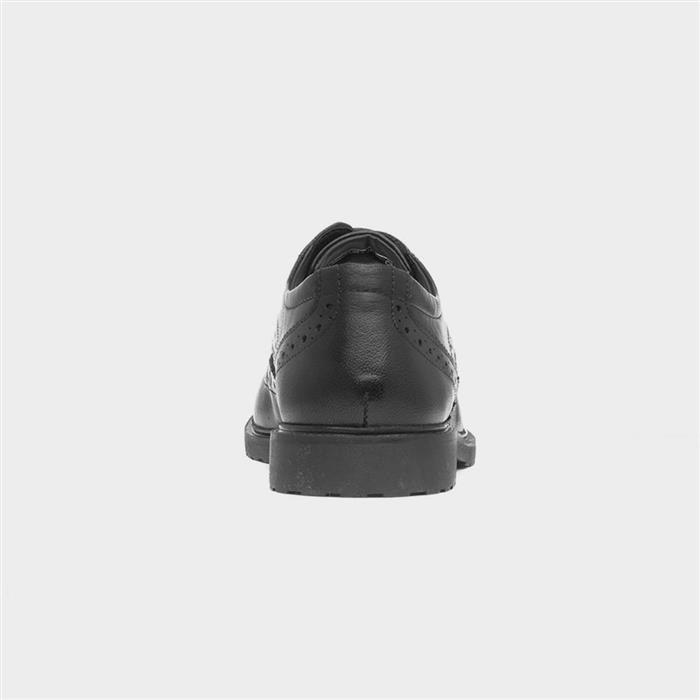 Verity Womens Black Leather Brogues