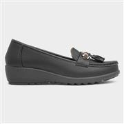 Cushion Walk Molly Womens Black Wedge Loafer (Click For Details)