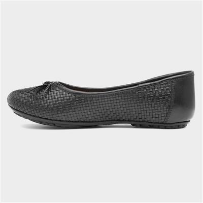 Janelle Womens Black Ballerina Shoe