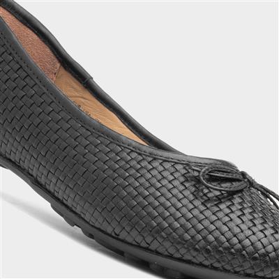 Janelle Womens Black Ballerina Shoe