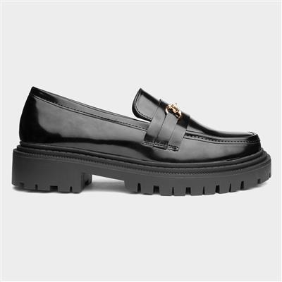Pam Womens Black Patent Loafer