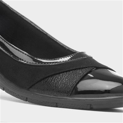 Marian Womens Black Wedge Shoe