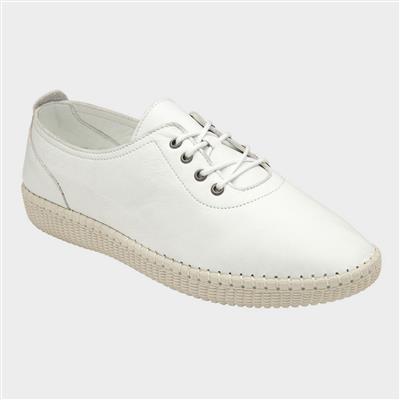Juliana Womens White Leather Shoe