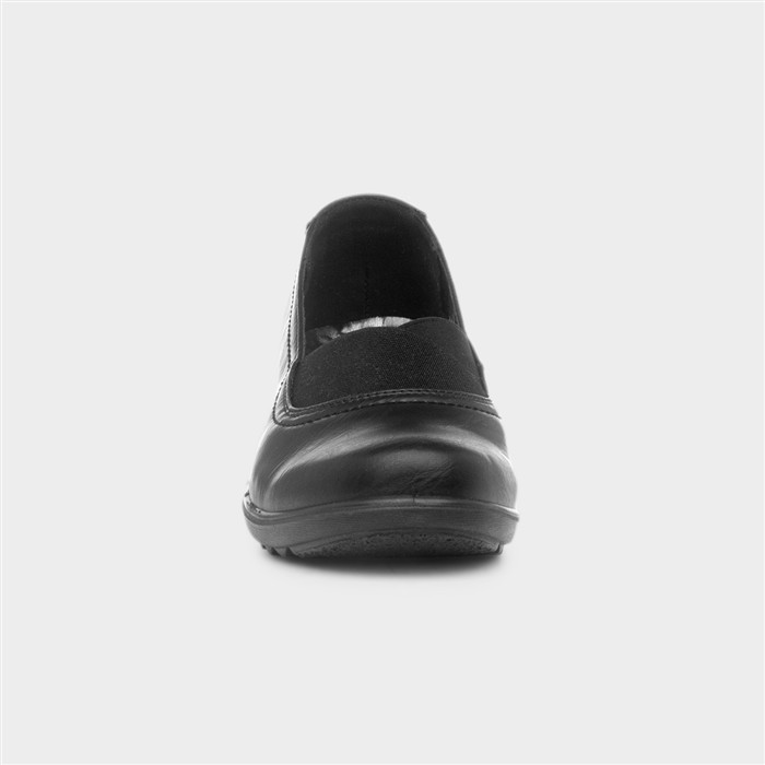 Suzie Womens Black Slip On Shoe