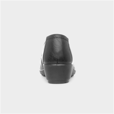 Suzie Womens Black Slip On Shoe