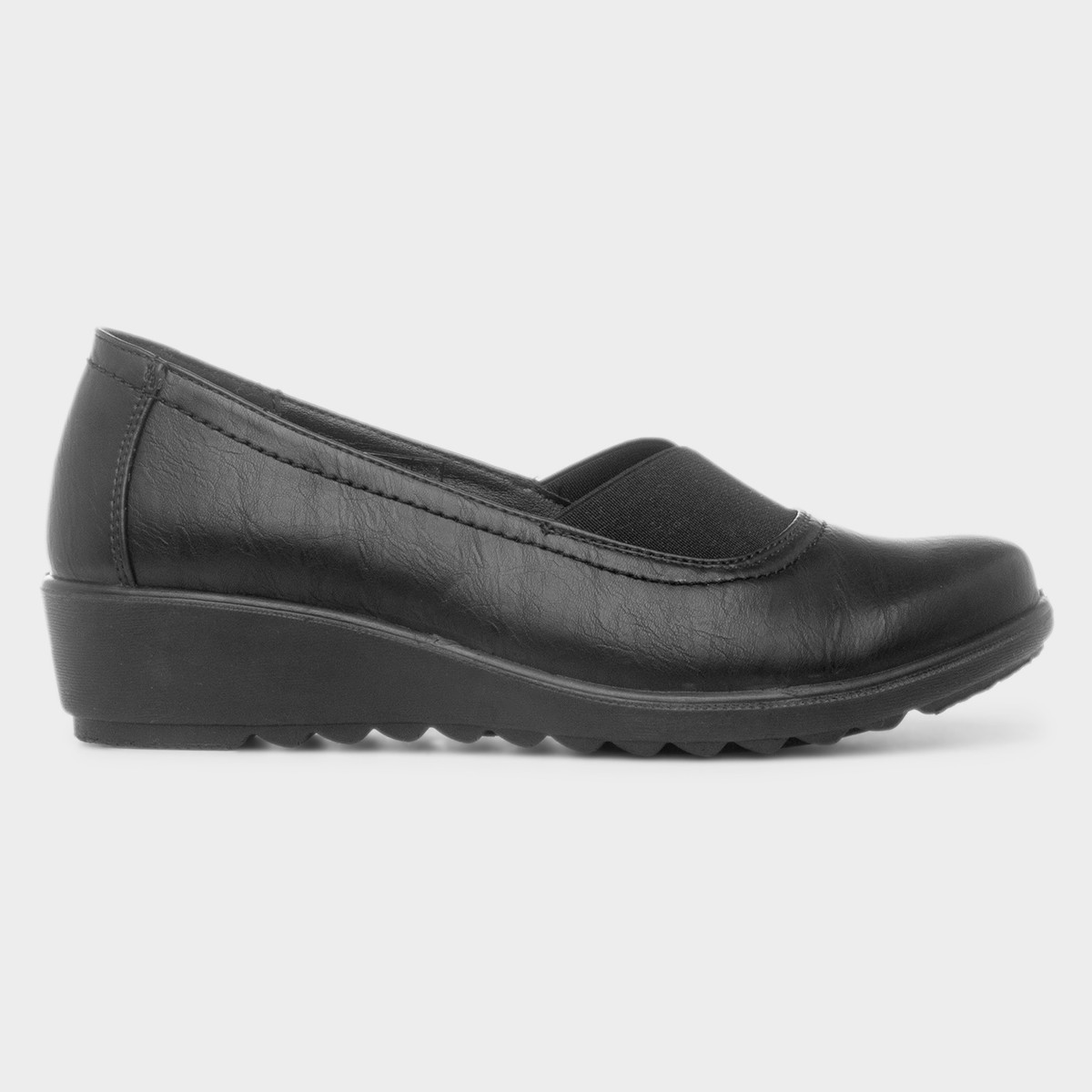 Suzie Womens Black Slip On Shoe