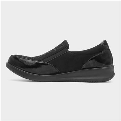 Hattie Womens Black Casual Shoe