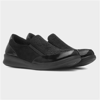 Hattie Womens Black Casual Shoe