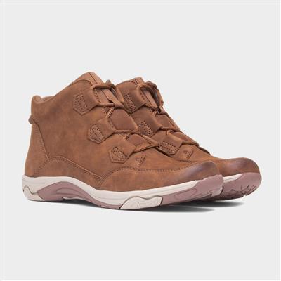 Gem Womens Brown Suede Ankle Boot