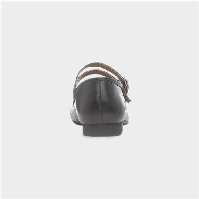Nancy Womens Black Leather Shoe