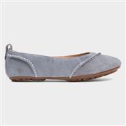 Hush Puppies Janessa Womens Blue Ballerina (Click For Details)