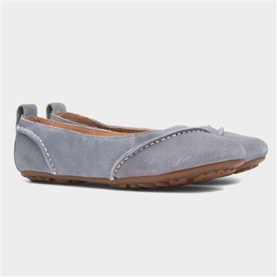 Janessa Womens Blue Ballerina