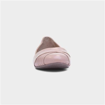 Marley Womens Blush Leather Ballerina