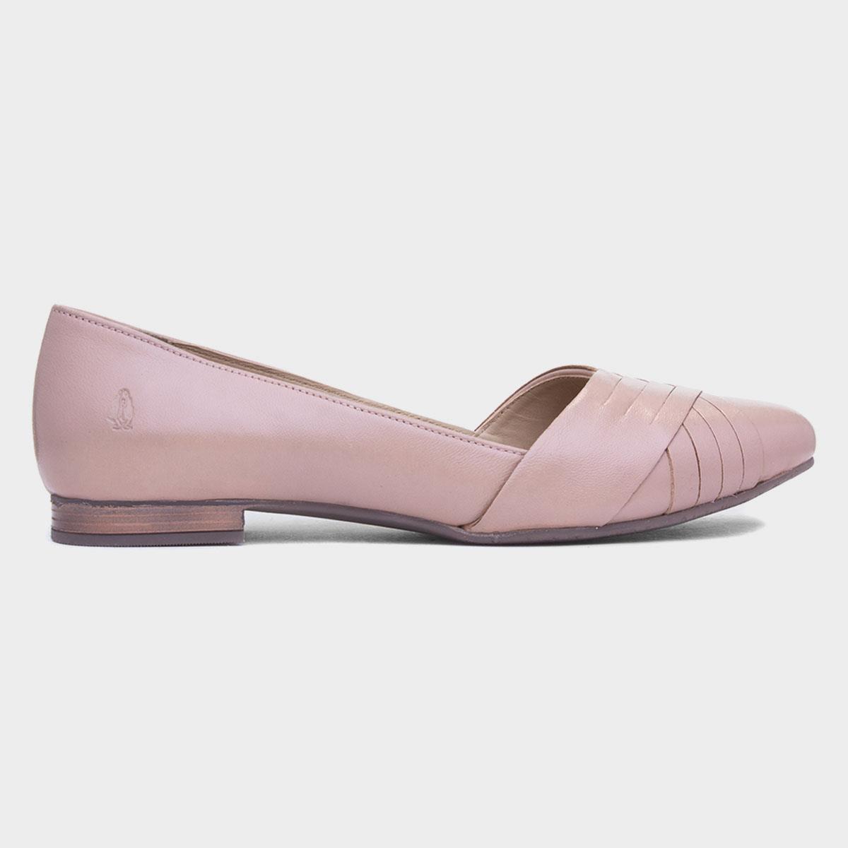 Marley Womens Blush Leather Ballerina