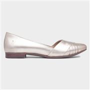 Hush Puppies Marley Womens Gold Leather Ballerina (Click For Details)