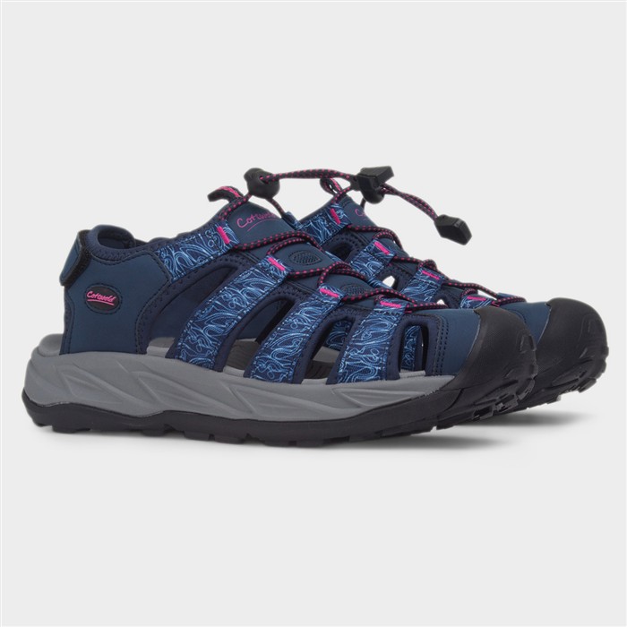 Bibury Womens Navy Walking Sandal