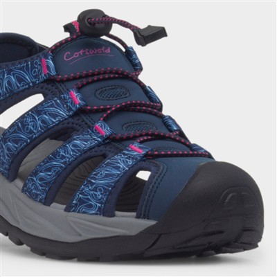 Bibury Womens Navy Walking Sandal