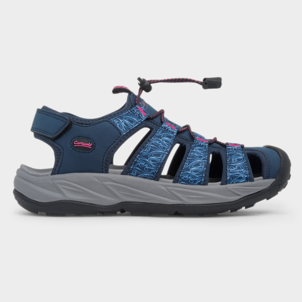 Bibury Womens Navy Walking Sandal