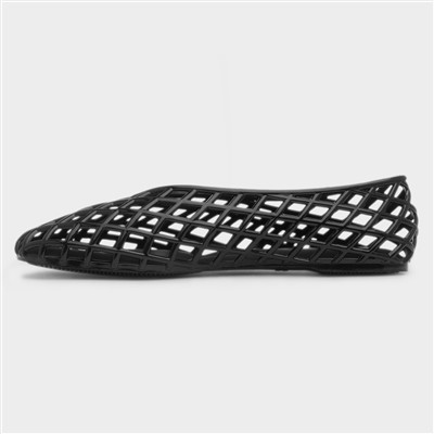 Ashley Womens Black Jelly Shoe