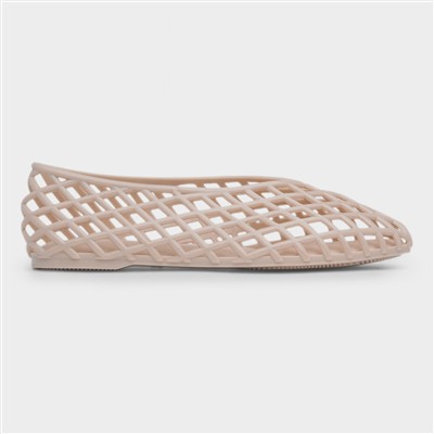 Ashley Womens Nude Jelly Shoe