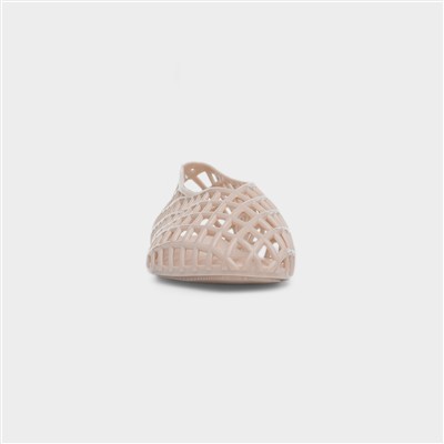 Ashley Womens Nude Jelly Shoe