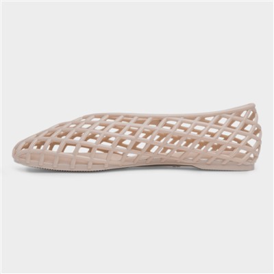 Ashley Womens Nude Jelly Shoe