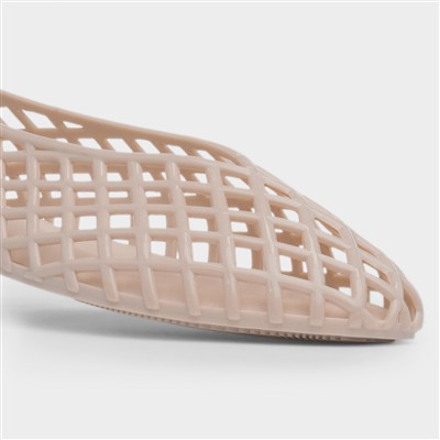 Ashley Womens Nude Jelly Shoe