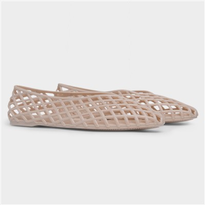Ashley Womens Nude Jelly Shoe