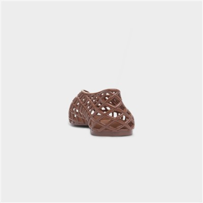 Diya Womens Brown Jelly Shoe