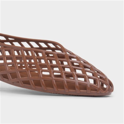 Ashley Womens Brown Jelly Shoe