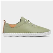 Lunar St Ives Womens Khaki Leather Casual Shoe (Click For Details)