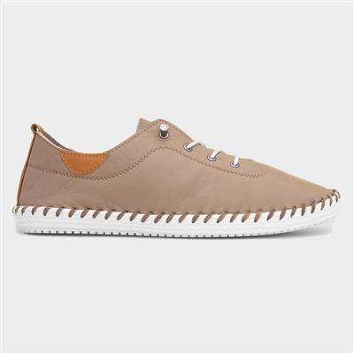 St. Ives Womens Taupe Leather Shoe