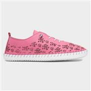 Lunar Bamburgh Womens Pink Leather Shoe (Click For Details)
