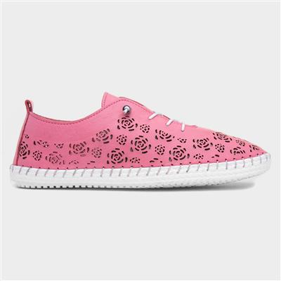Bamburgh Womens Pink Leather Shoe
