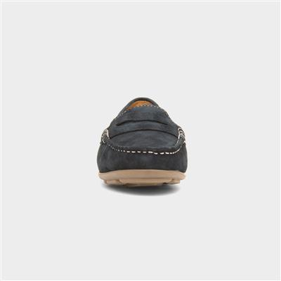 Margot Womens Navy Leather Loafer