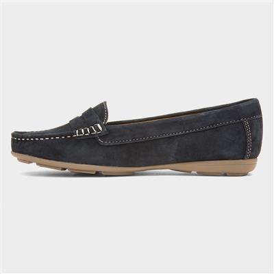 Margot Womens Navy Leather Loafer