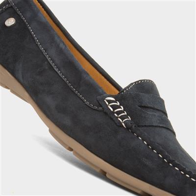 Margot Womens Navy Leather Loafer