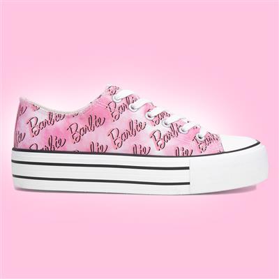 Womens Pink Casual Canvas Shoe