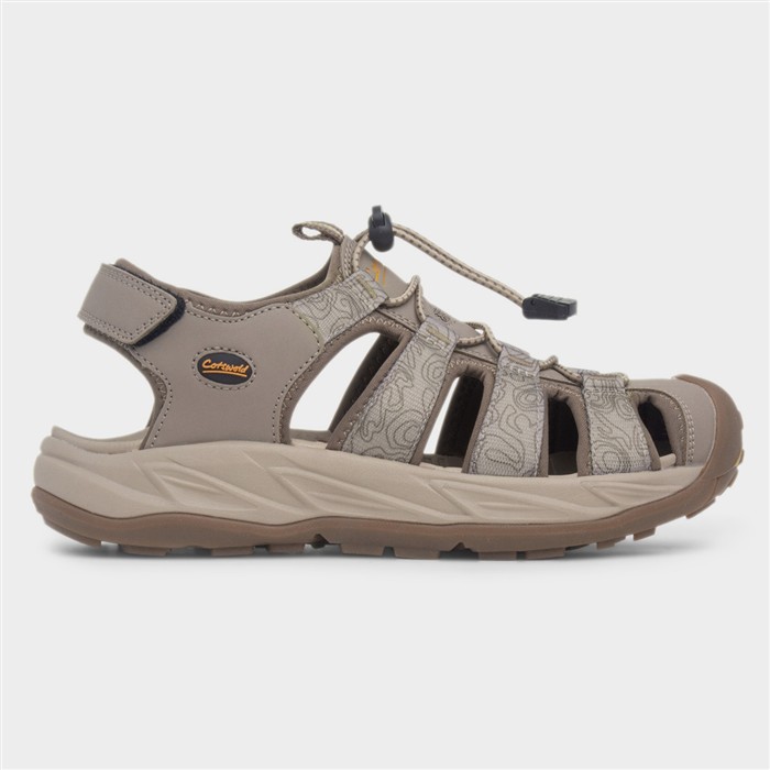 Cotswold Women's Brown Bibury Taupe Walking Sandal Size 39