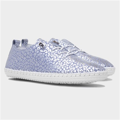 Blade Womens Pale Blue Leather Shoe