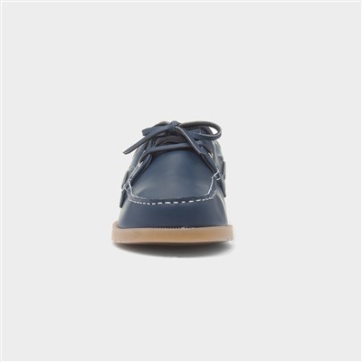 Shelly Womens Navy Boat Shoe