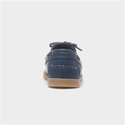 Shelly Womens Navy Boat Shoe
