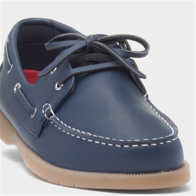 Shelly Womens Navy Boat Shoe