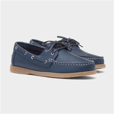 Shelly Womens Navy Boat Shoe