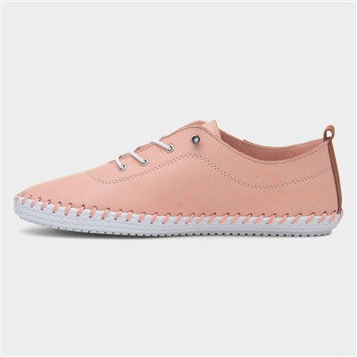 St Ives Womens Salmon Leather Casual Shoe
