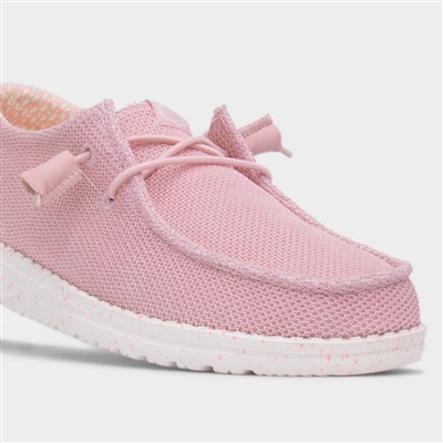 Wendy Stretch Sox Womens Rosette Shoe