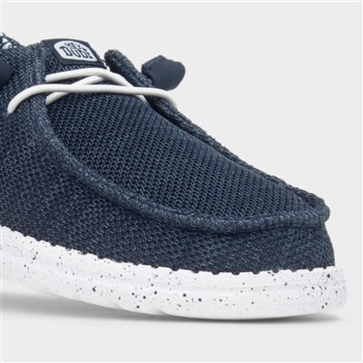 Wendy Stretch Sox Womens Navy Shoe