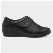 Cushion Walk Mia Womens Black Easy Fasten Shoe (Click For Details)