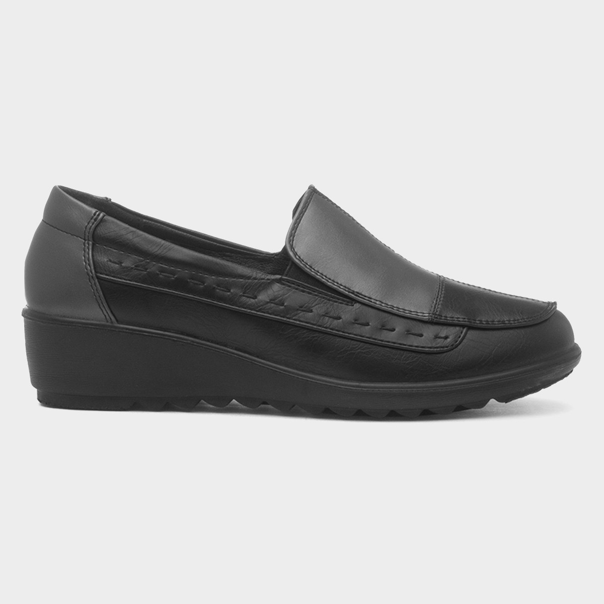 Tuesday Womens Black Wedge Shoe
