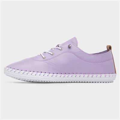 St Ives Womens Lilac Leather Casual Shoe